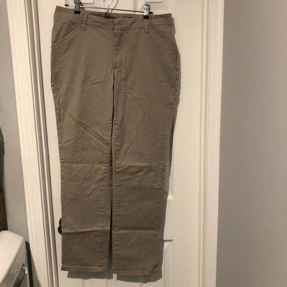 Lee | Pants u0026 Jumpsuits | Lee Essential Chino Straight Leg Size 2 Medium  Business Casual Khaki Tan | Poshmark